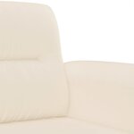 vidaXL Ensemble de canapés 3 Pièces avec coussins beige tissu microfibre