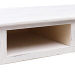vidaXL Table console Blanc antique 110 x 45 x 76 cm Bois
