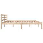 vidaXL Cadre de lit bois de pin massif 180x200 cm super king