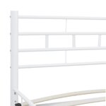 vidaXL Cadre de lit Blanc Métal 120 x 200 cm