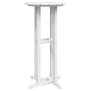 vidaXL Table de bar Blanc 55 x 55 x 107 cm HDPE