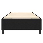 vidaXL Cadre de lit Noir 90x200 cm Tissu