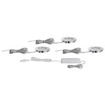 Kit spot LED encastré 3X5 6W acier brossé