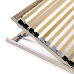 vidaXL Sommier à lattes avec 28 lattes 7 zones 80 x 200 cm