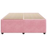 vidaXL Cadre de lit Rose 160x200 cm Velours