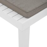 vidaXL Chaise de salon de jardin avec coussin Plastique Blanc