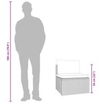 vidaXL Salon de jardin 6 Pièces avec coussins Gris Résine tressée
