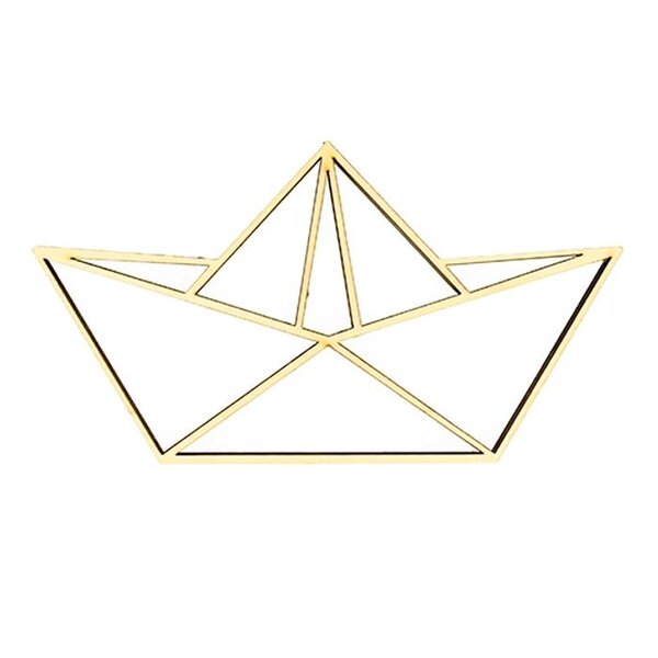 Silhouette en bois MDF - Bateau en origami
