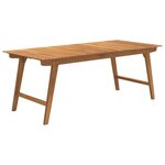 vidaXL Table de jardin 200x90x75 cm Bois d'acacia solide