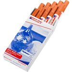 Marqueur Peinture brillante 750 Orange Pointe Ronde 2-4 mm x 10 EDDING
