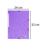Chemise À Élastiques Maxi Capacity Carte Lustrée 425gm2 - A4 - Violet - X 25 - Exacompta