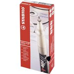 Stylo Feutre Permanent Write-4-all Pointe Fine 0 7 mm Noir x 10 STABILO