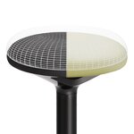 Tabouret dynamique tabouret assis debout siège de travail rotatif à 360° ergonomique hauteur réglable 50-70 cm sans assemblage noir 12_0001460