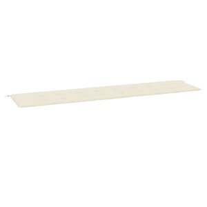 vidaXL Coussin de banc de jardin crème 200x50x4 cm tissu oxford