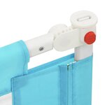 vidaXL Barrière de sécurité de lit d'enfant Bleu 150x25 cm Tissu