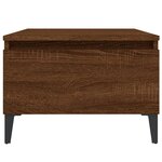 vidaXL Table d'appoint Chêne marron 50x46x35 cm Bois d'ingénierie