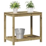 vidaXL Table de rempotage avec étagère 82 5x50x75 cm bois pin imprégné