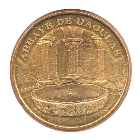 Mini médaille monnaie de paris 2007 - abbaye de daoulas