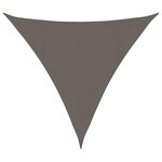 vidaXL Voile d'ombrage 160 g/m² Anthracite 4x4x4 m PEHD