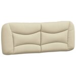 vidaXL Cadre de lit sans matelas crème 180x200 cm tissu