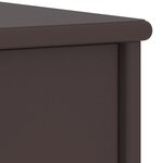 vidaXL Table de chevet Marron foncé 35x30x40 cm Bois de pin massif