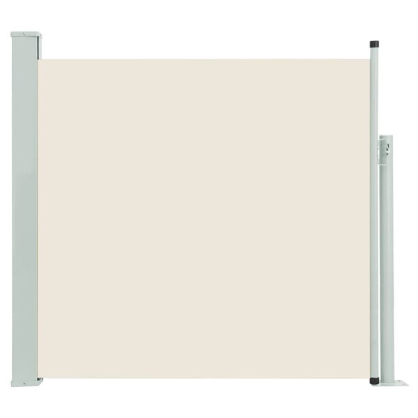 vidaXL Auvent latéral rétractable de patio 170x300 cm Crème