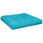 vidaXL Coussins de palette lot de 2 turquoise tissu