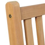 vidaXL Chaises de jardin lot de 4 et coussins bleu royal Bois de teck