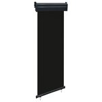 vidaXL Auvent latéral de balcon 65x250 cm noir