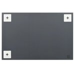 vidaXL Miroir mural avec lampes LED Rectangulaire Verre