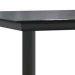 vidaXL Ensemble à manger de jardin coussins 7 Pièces Marron/noir
