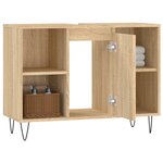 vidaXL Armoire salle de bain chêne sonoma 80x33x60cm bois d'ingénierie