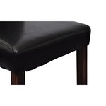 vidaXL Chaises à manger lot de 2 noir similicuir