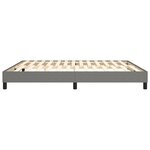 vidaXL Cadre de lit Gris foncé 160 x 200 cm Tissu