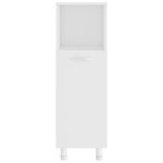 vidaXL Ensemble de meubles de bain 3 Pièces Blanc Bois d'ingénierie
