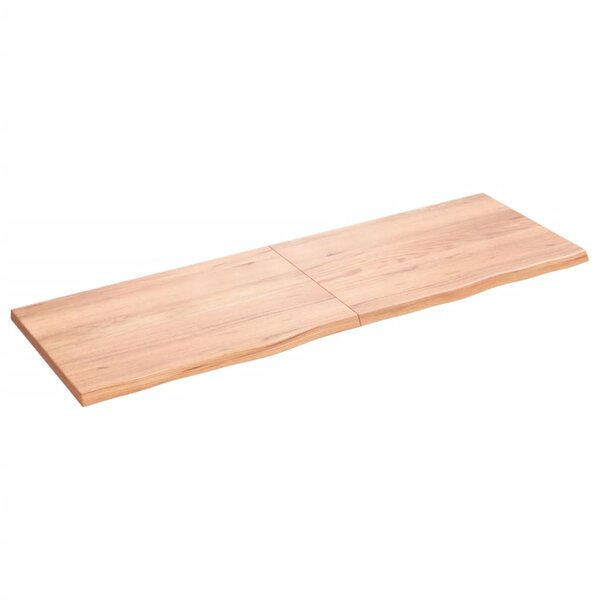 vidaXL Étagère murale marron clair bois chêne massif traité