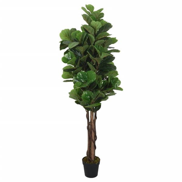 vidaXL Ficus lyrata artificiel 232 feuilles 180 cm vert
