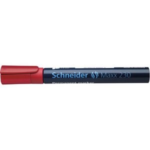 Marqueur permanent Aluminium Maxx 230 Pte Ogive 1-3 mm rouge SCHNEIDER