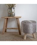 Banc + Tabouret en teck BARCELONA 50/ 90 cm
