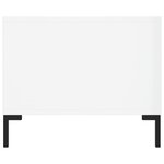 vidaXL Table basse Blanc brillant 102x50x40 cm Bois d'ingénierie