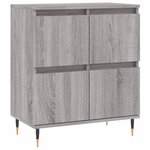 vidaXL Buffets 3 Pièces Sonoma gris Bois d'ingénierie