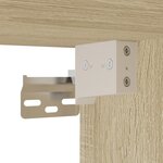 vidaXL Armoire à miroir de salle de bain chêne sonoma bois ingénierie