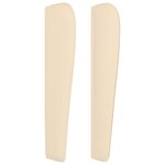 vidaXL Tête de lit avec oreilles Crème 83x23x118/128 cm Tissu