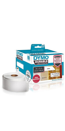 DYMO LabelWriter Boite de 2 rouleaux de 350 étiquettes resistantes étagères, 25mm x 89mm