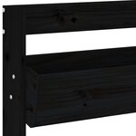 vidaXL Jardinière murale 3 niveaux 60x18 5x110 cm noir bois pin massif