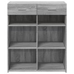 vidaXL Buffet sonoma gris 80x42 5x93 cm bois d'ingénierie