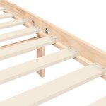 vidaXL Cadre de lit avec tête de lit 160x200 cm bois massif