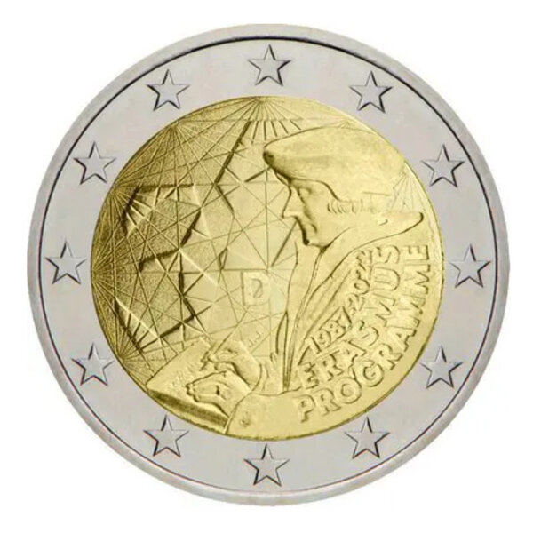 2 euros commémoratives Allemagne 2022 - Erasmus  les 5 ateliers.