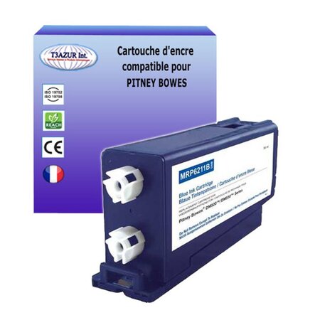 Cartouche compatible avec PITNEY BOWES DM-800 - 767-8SB - ENCRE BLEUE - (TYPE MD)