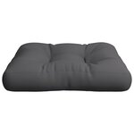 vidaXL Coussin de palette gris 50x50x12 cm tissu